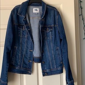 Old navy blue jean jacket